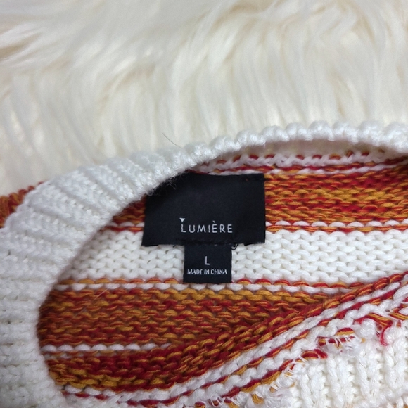 Lumiere | Multi Colored Stripe Sweater sz … - Picture 3 of 4